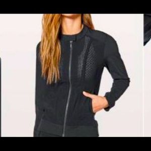 Lululemon | Black See Through / Mesh Jacket Size 6